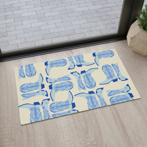 Blue Boot Floor Mat